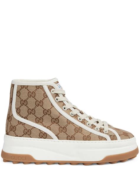 gucci high top suede diamond shoes|farfetch gucci high top.